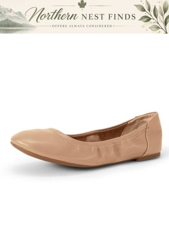 Shoes - Womens Comfort Ballet Flats Memory Foam Slip On Shoes